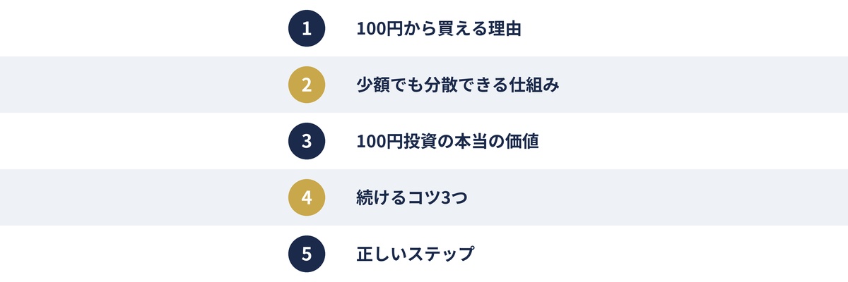 100円投資のポイント