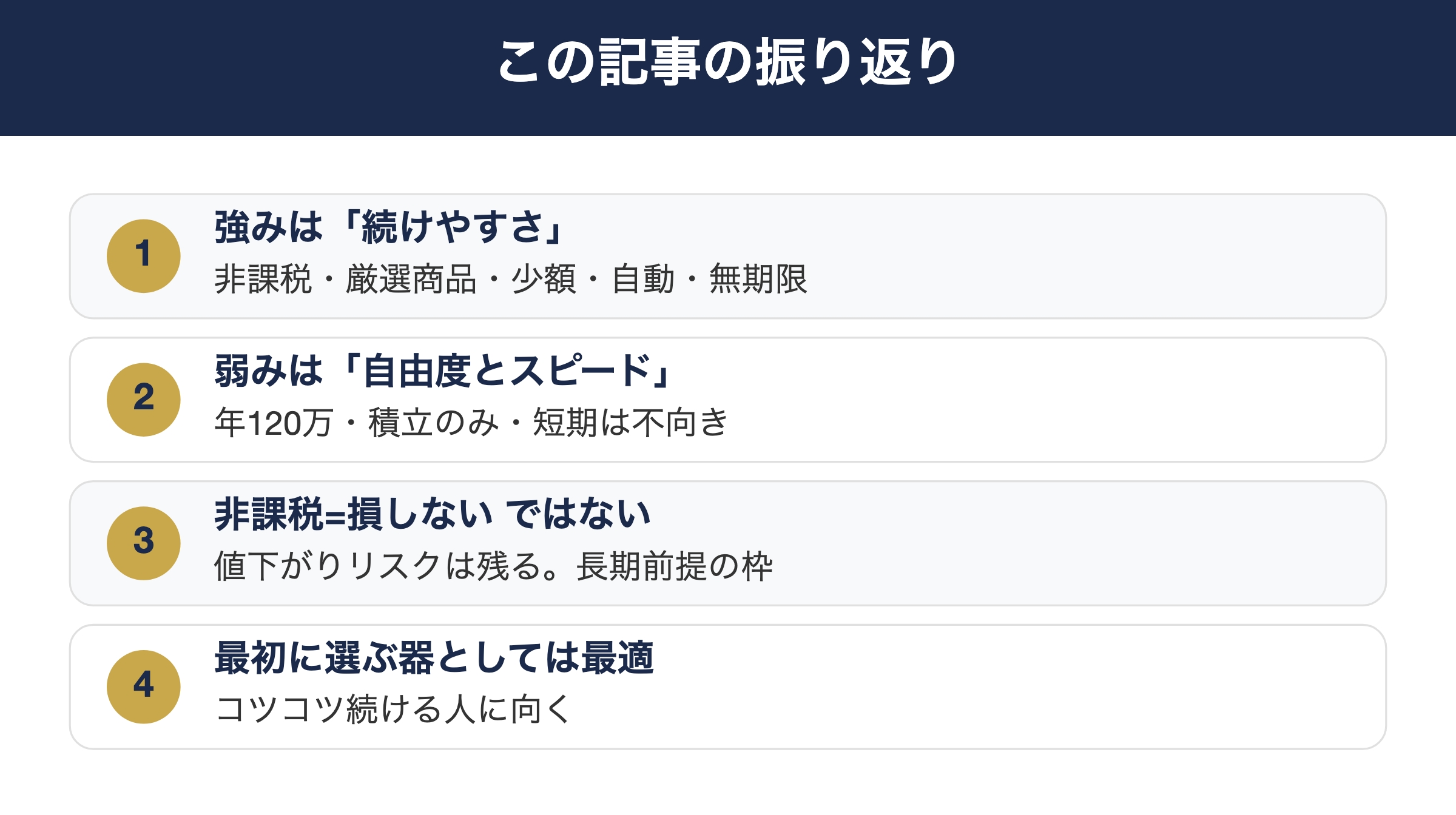 この記事のポイントを振り返る図